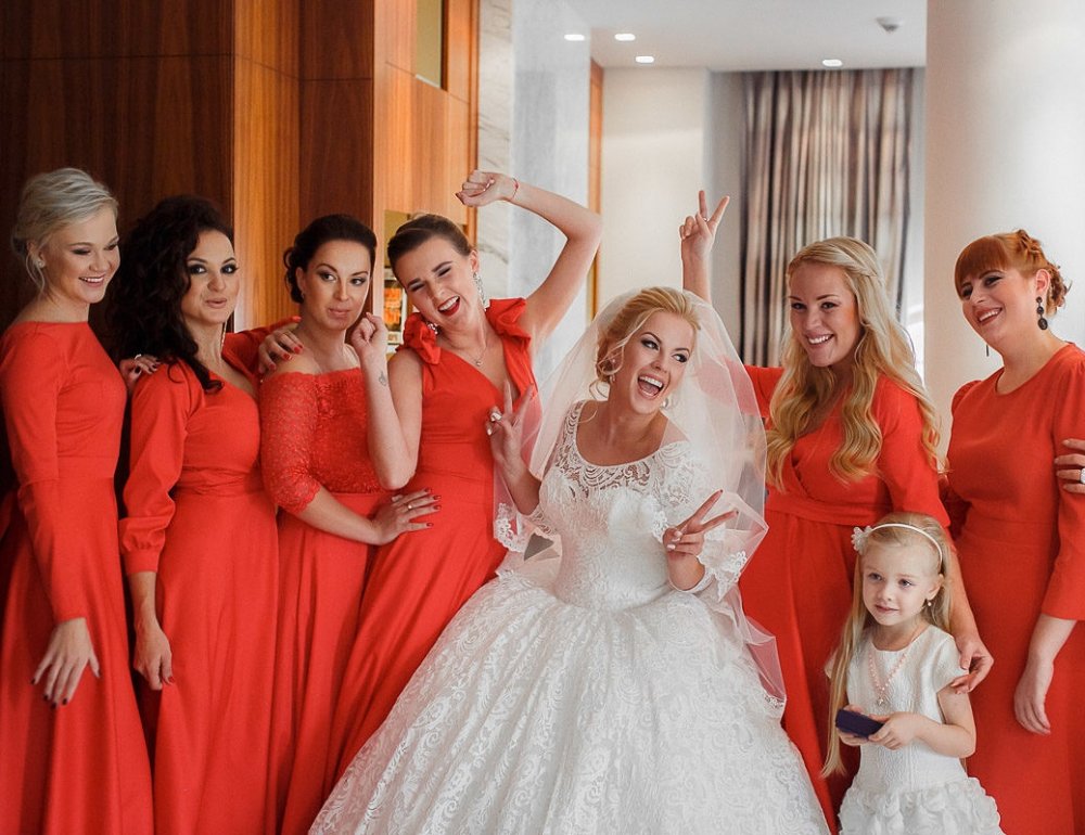 Подружки восхитмтельной невесты Ксении. Ведущая свадебной Церемонии -Наталия Третьякова