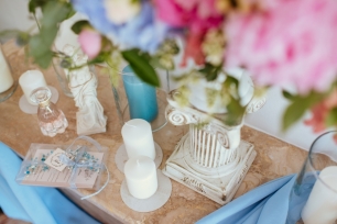 Детали утра невесты в каминном зале