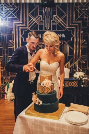 Свадебный торт в стиле Гэтсби