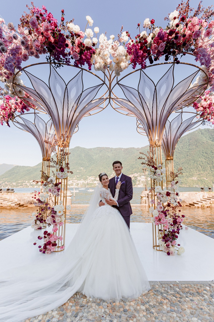 Потрясающая свадьба Романа и Алины на озере Комо