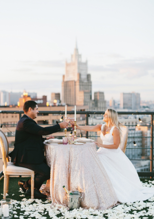 свадьба на крыше, организатор RUN THE SHOW AGENCY