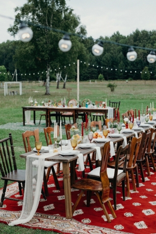 Свадебный ужин под открытым небом