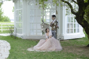 Прекрасное сочетание цветовой гаммы от серого до пудрового