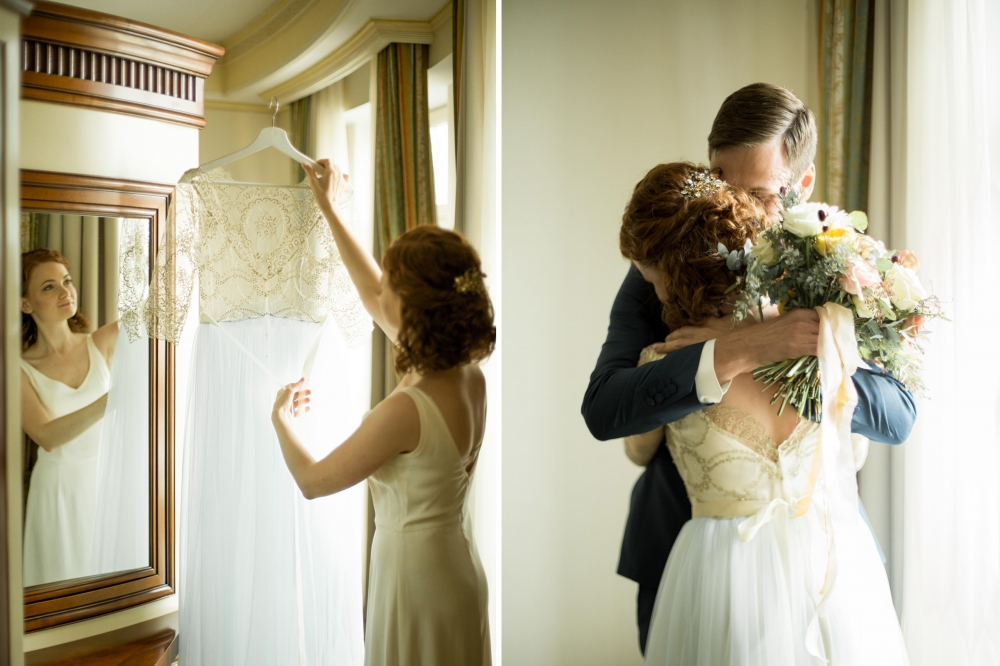 Нежное осеннее утро и трогательная первая встреча на свадьбе Антона и Нади.