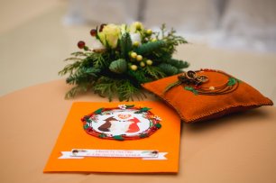 Оригинальная подушечка для колец