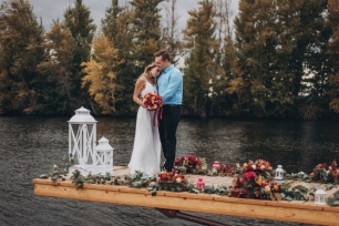 Gypset wedding ceremony