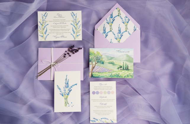 свадебная полиграфия с сухоцветами, декор СТУДИЯ СВАДЕБ МОРКОВЬ