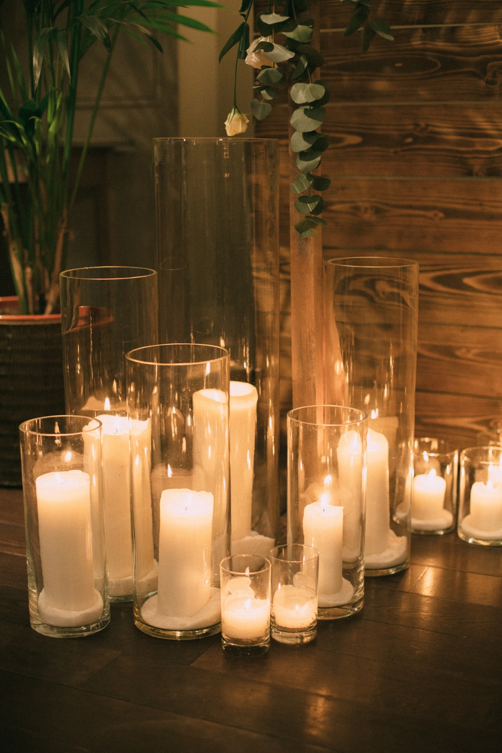 Свечи насыпные на столы гостей