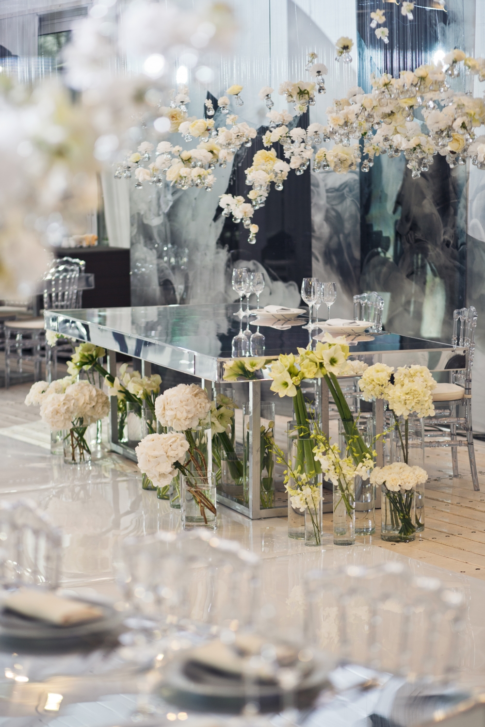 Оформление президиума в стиле Невесомость