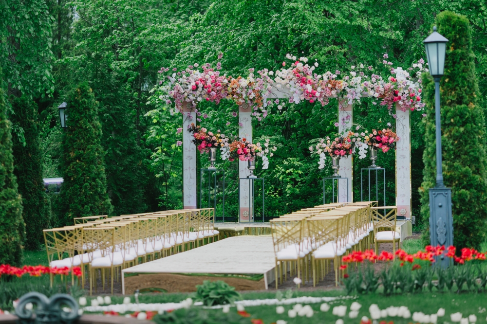 Зона церемонии на свадьбе Миры и Андрея