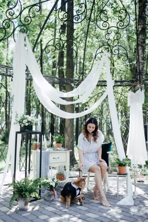 Фотозона для утра невесты