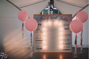 Фотозона с подсветкой