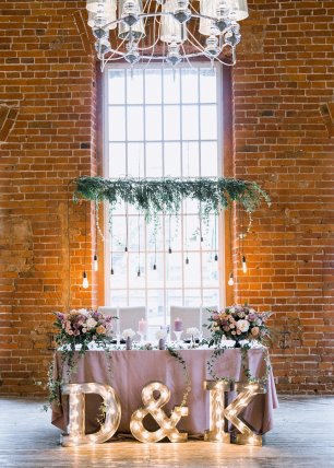 Свадьба в лофте, оформление президиума