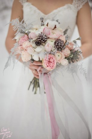 Зимний букет невесты