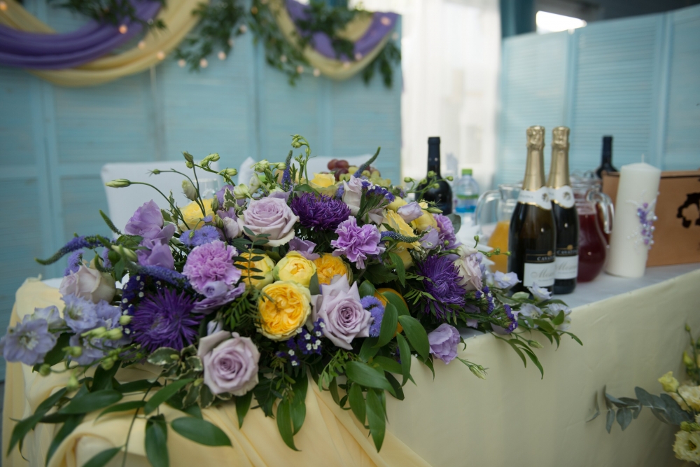 композиция для стола молодоженов