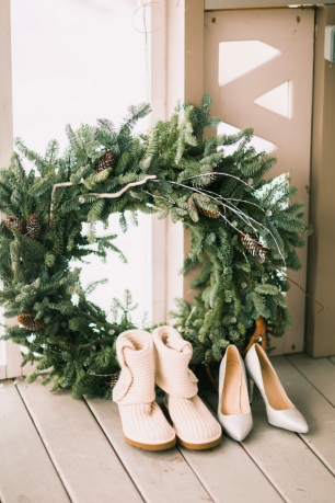 Зимний свадебный декор