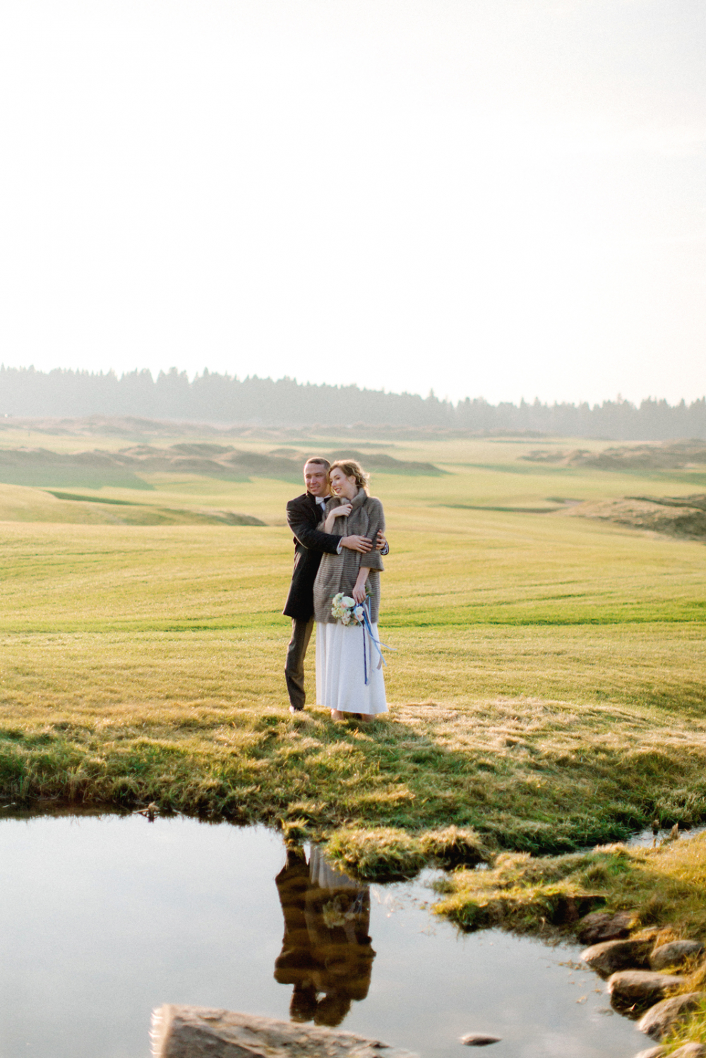 Свадьба на  территории  Гольф клуба в Петербурге. 