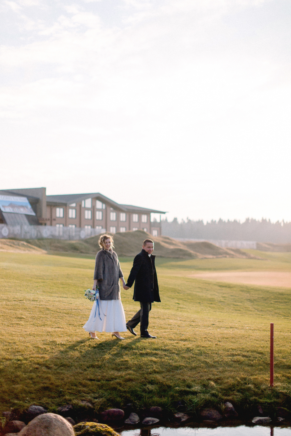 Свадьба на  территории  Гольф клуба в Петербурге. 