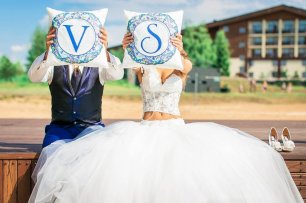 Оригинальная идея для фотосессии жениха и невесты