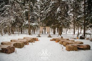 Зимняя свадьба в стиле рустик