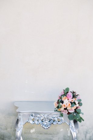 Серебряный винтажный стол