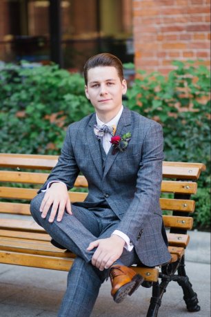 Стильный образ жениха для свадьбы в лофте