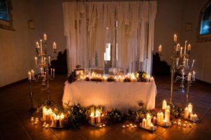 Декор стола для молодоженов