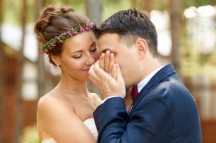 Поцелуй на фотосессии