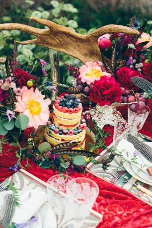 Оформление стола в стиле бохо