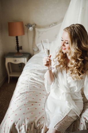 Счастливое свадебное утро с шампанским невесты Иры