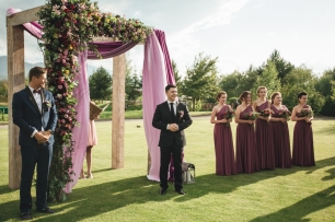 Зона церемонии для Никиты и Вики