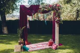 Зона церемонии в стиле бохо для Светланы и Станислава