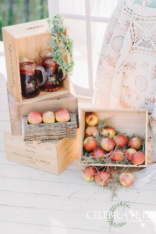 Welcome зоны на яблочной свадьбе