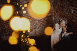 Фотосессия в зале в стиле лофт