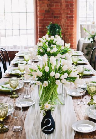 Сервировка свадебного ужина