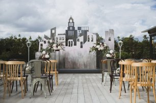 Свадебная церемония на крыше