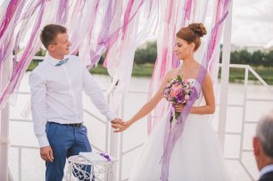 Свадебная церемония. Жених и невеста