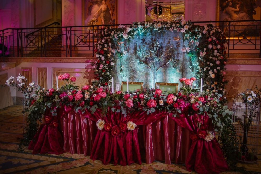 Свадьба Ольги и Андрея "Райский сад" в отеле Four Seasons Lion Palace Saint-Petersburg