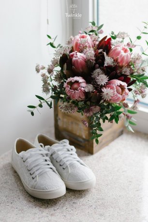 Свадебный букет с протеей