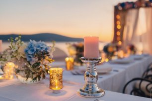 Оформление свадебного ужина для жениха и невесты