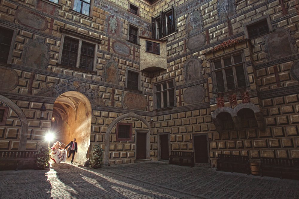 Свадьба в Чехии с HoneyWedding. Ольга и Алексей, Чешский Крумлов, август 2012, фото Антон Бут