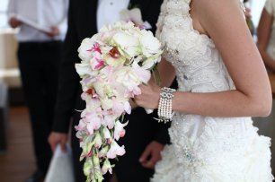 Каскадный букет невесты