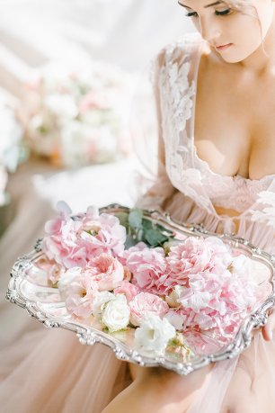 Нежный декор утра невесты