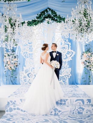 Свадьба в голубых тонах