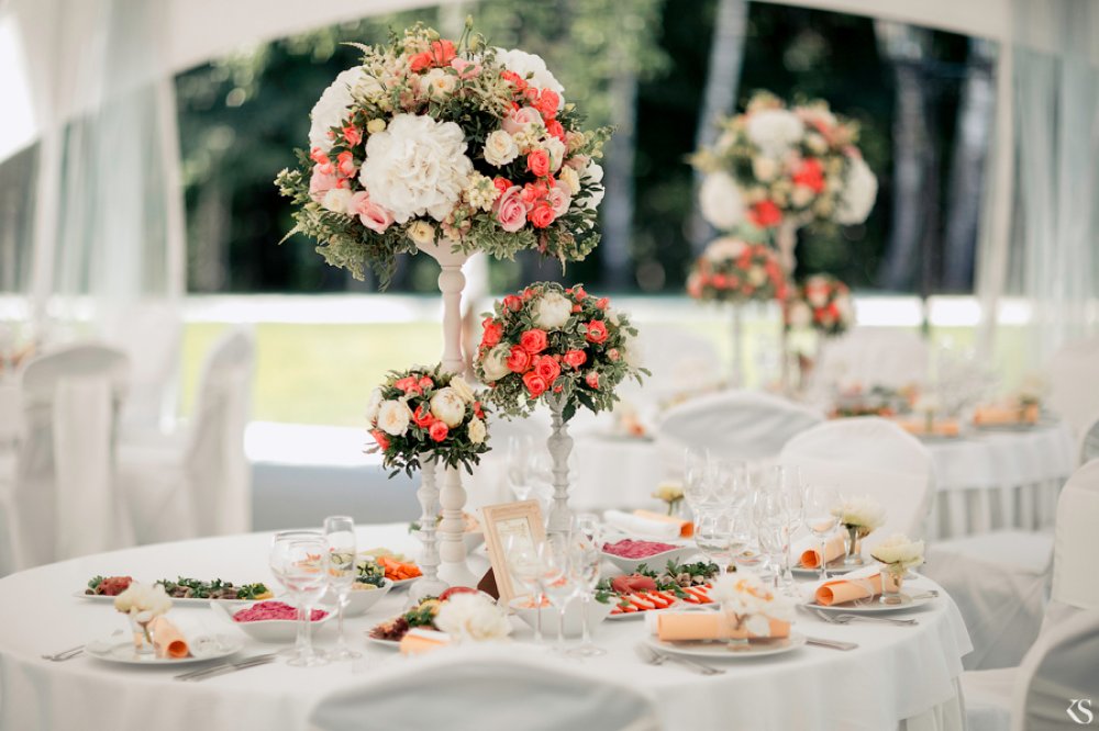 Цветочные композиции со свадьбы Павла и Натальи