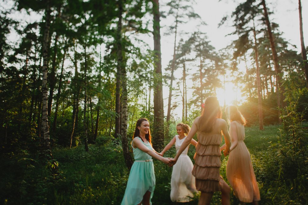 Лесные нимфы-подружки невесты