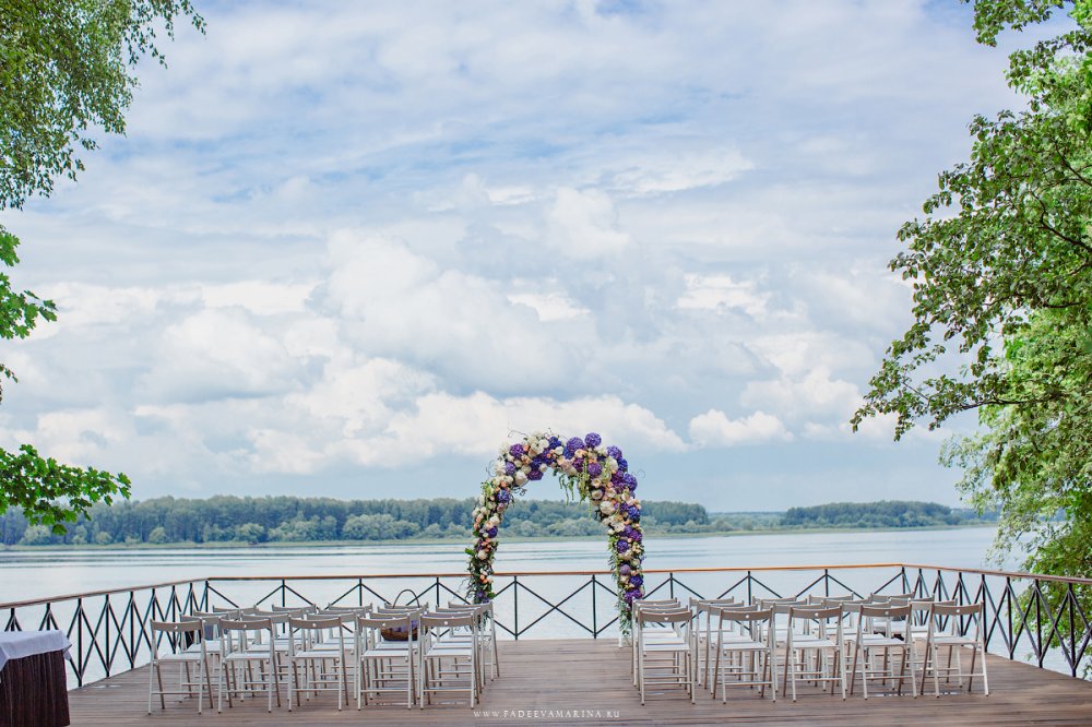 Декор выездной регистрации со свадьбы Александра и Катарины