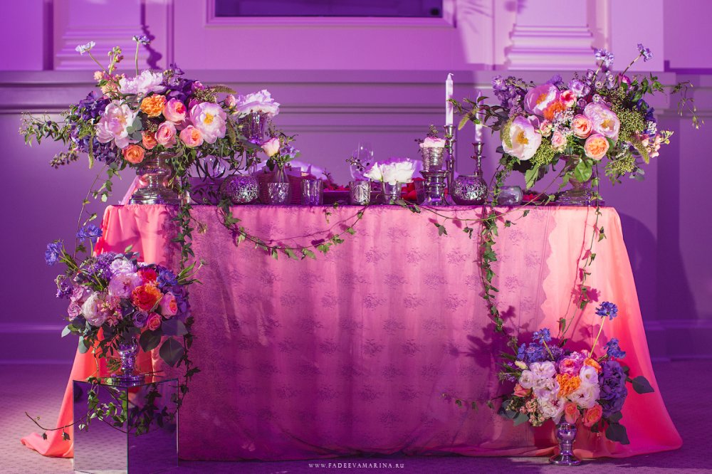 Декор президиума со свадьбы Александра и Катарины