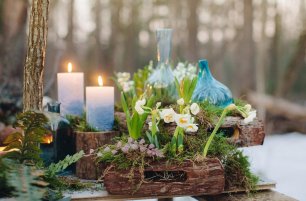 Растительный декор фотосессии