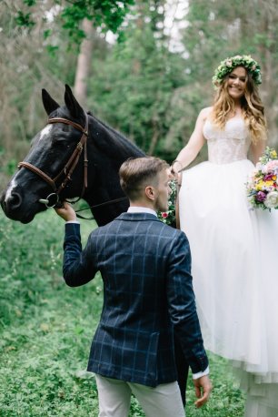 Съемка с лошадьми